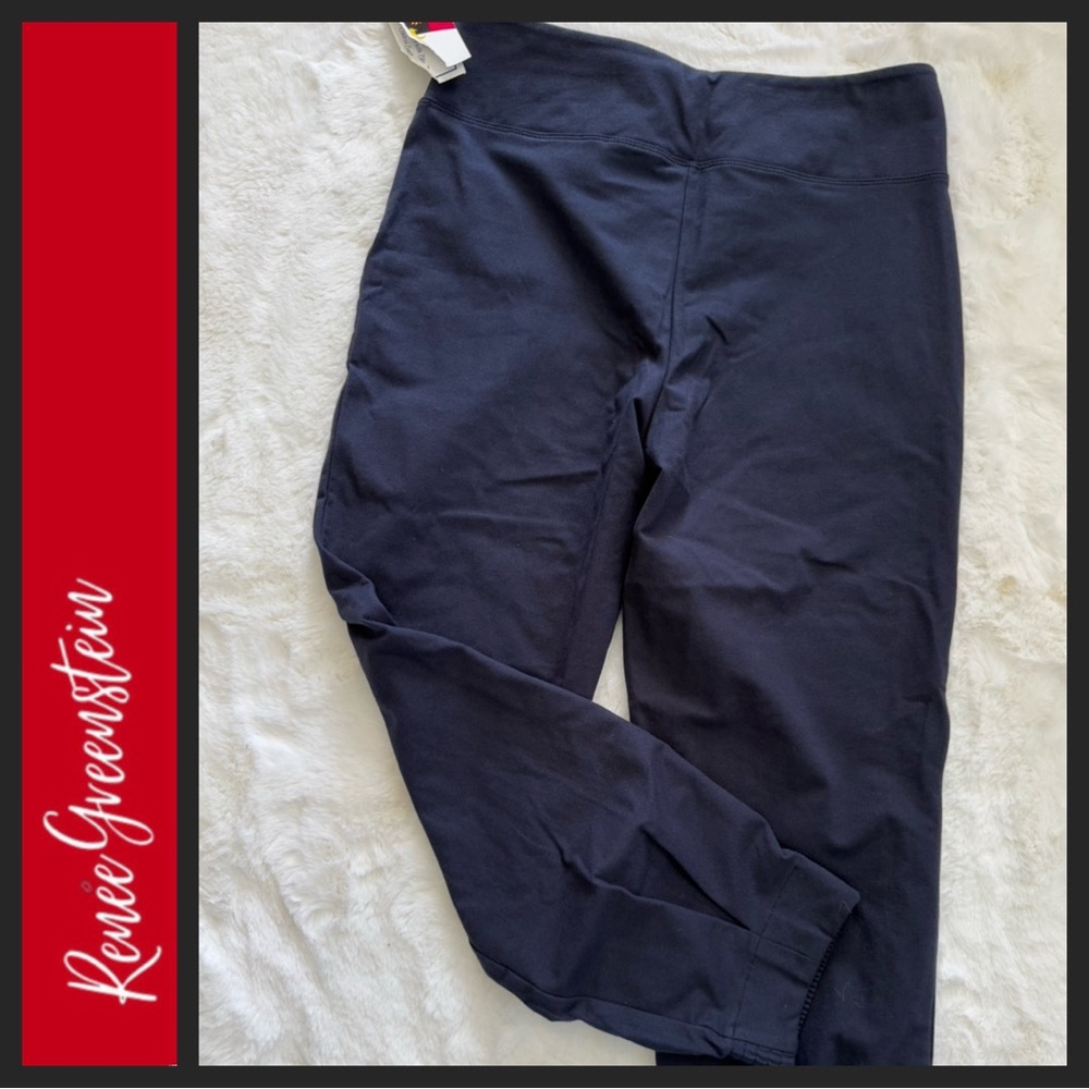 NWT Women with Control by Renee Greenstein Navy Blue Joggers - Picture 3 of 6